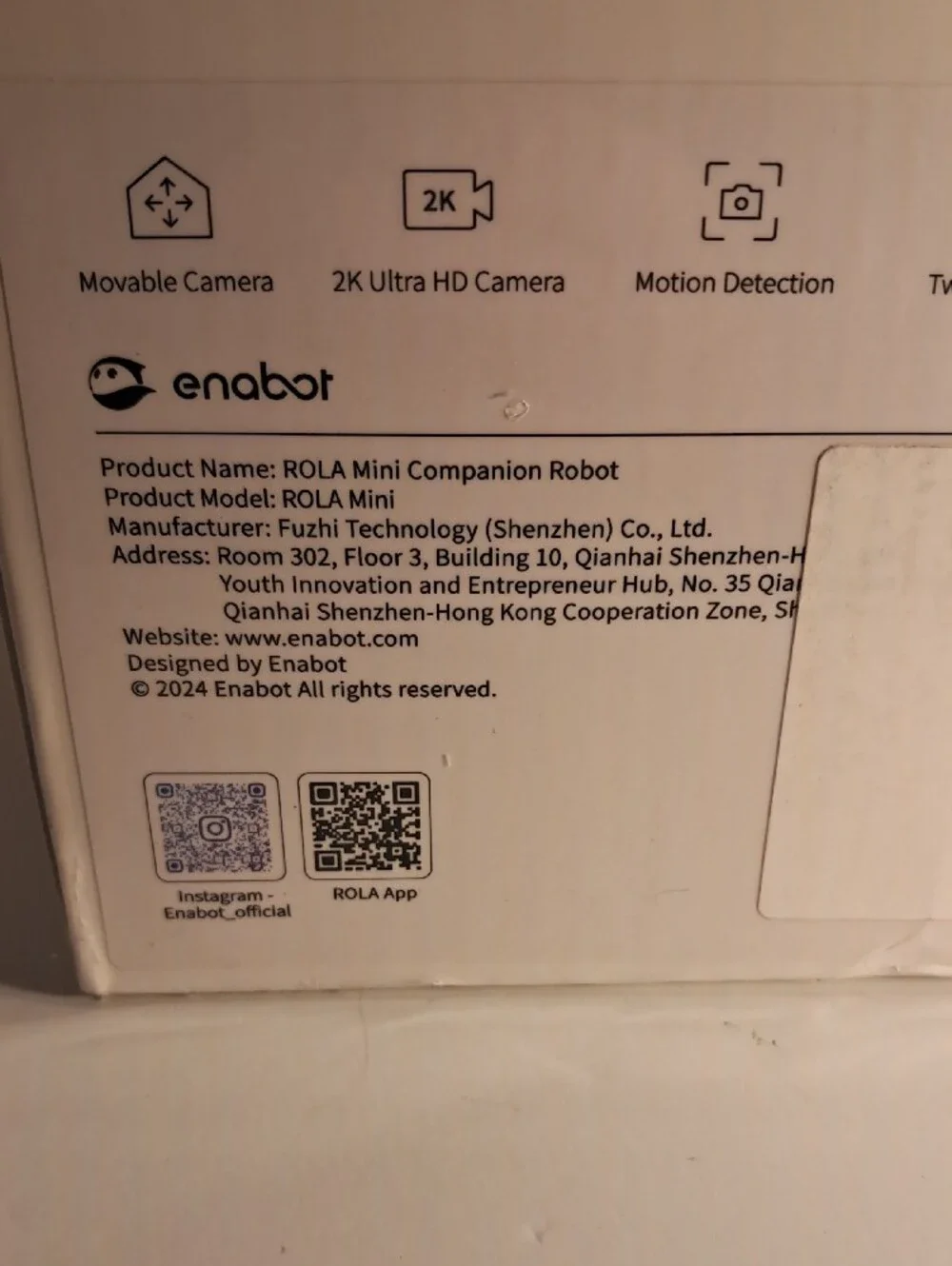 ROLA Mini Companion Robot - Pet Monitor